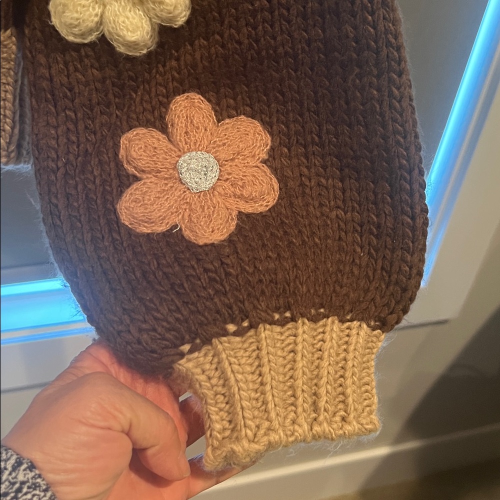 Luna Ivy Floral Knit Sweater - Picture 3 of 7